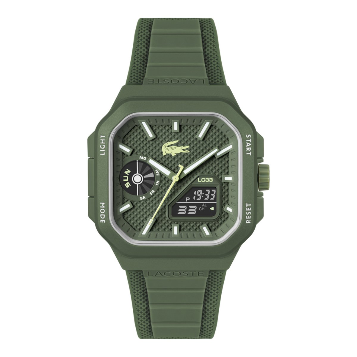 Montre Analogique Digital LC33 vert vert kaki, LACOSTE