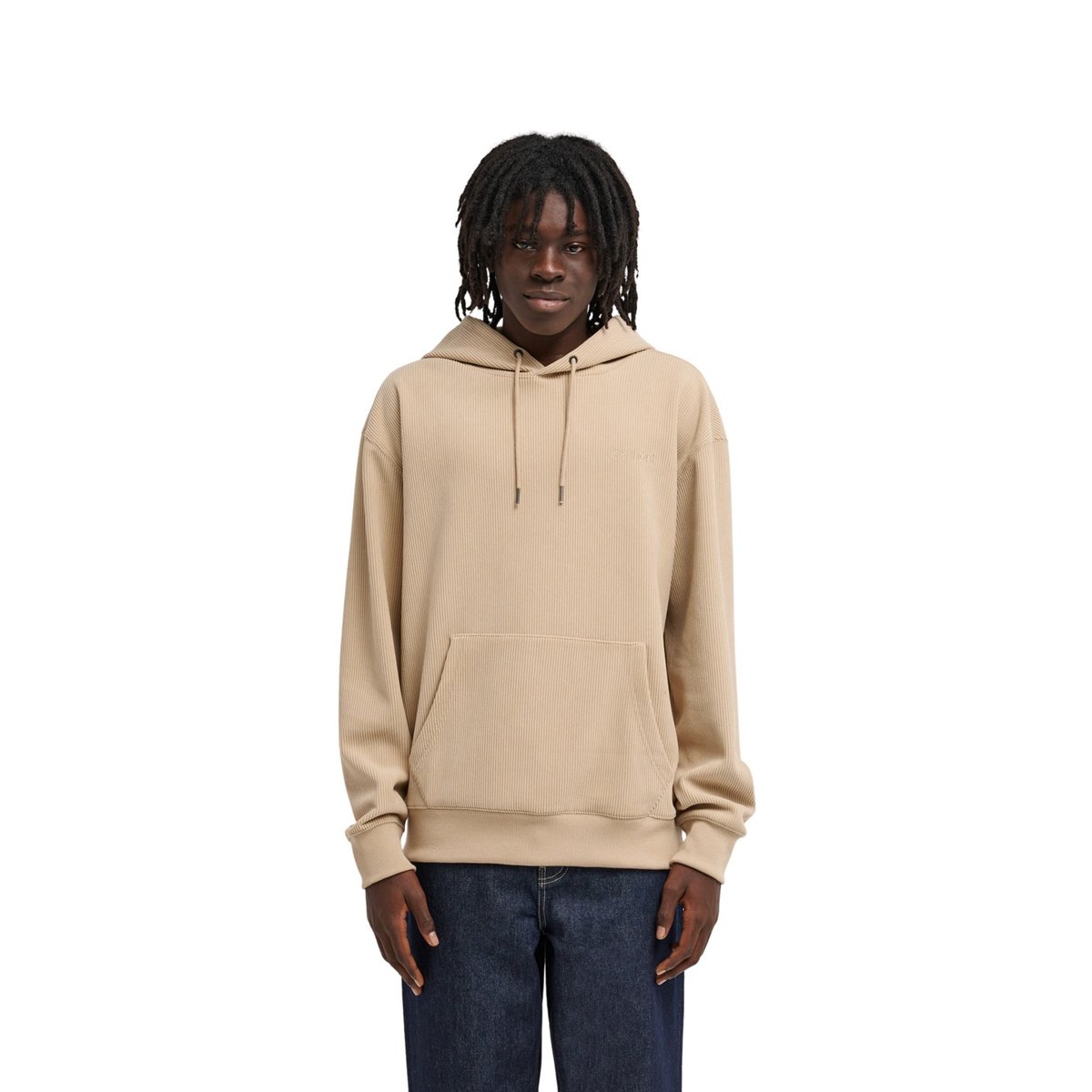 Sweat capuche LOWCASE CORDUROY beige humus, ELEMENT