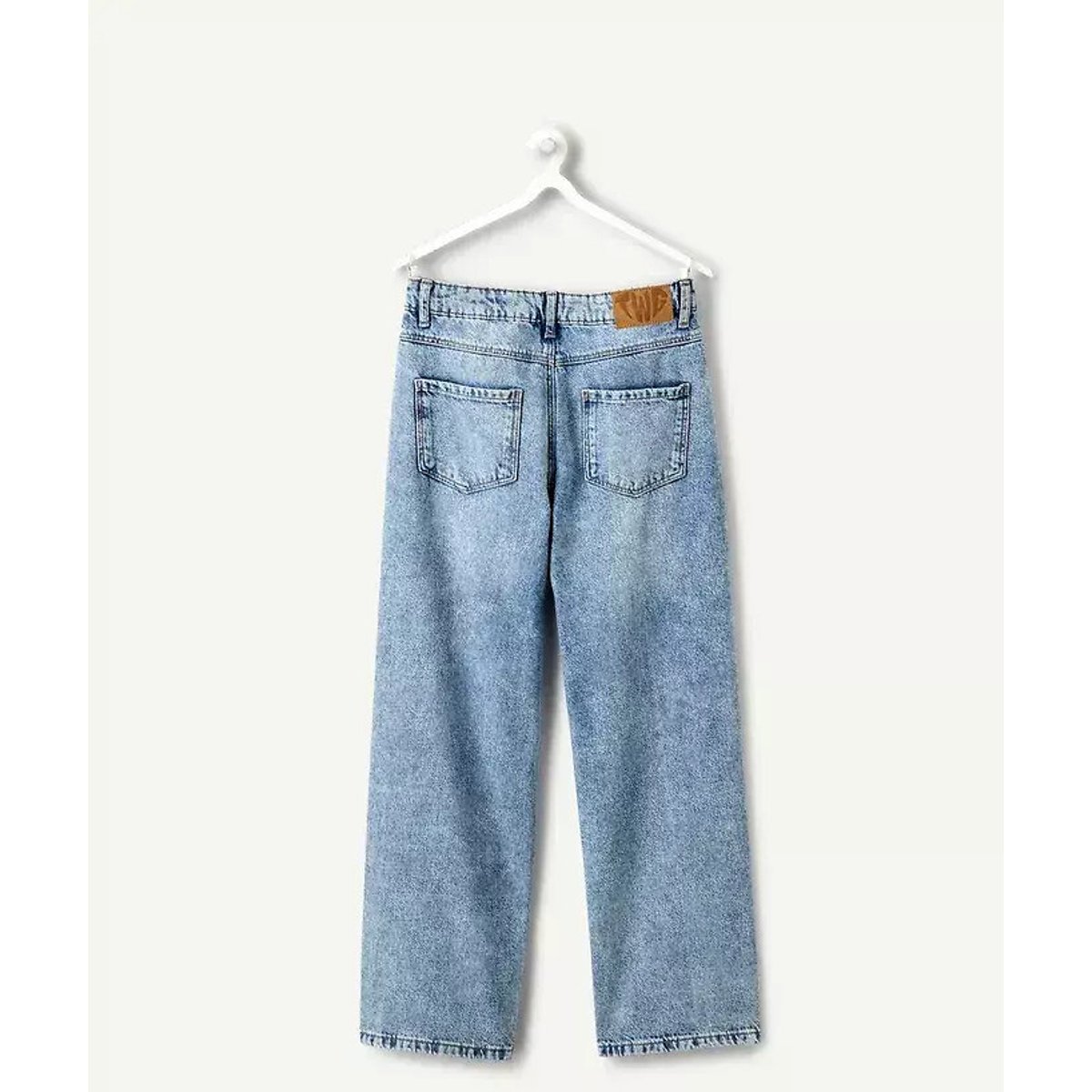 Jeans larghi a gamba larga denim blu , TAPE A L'OEIL