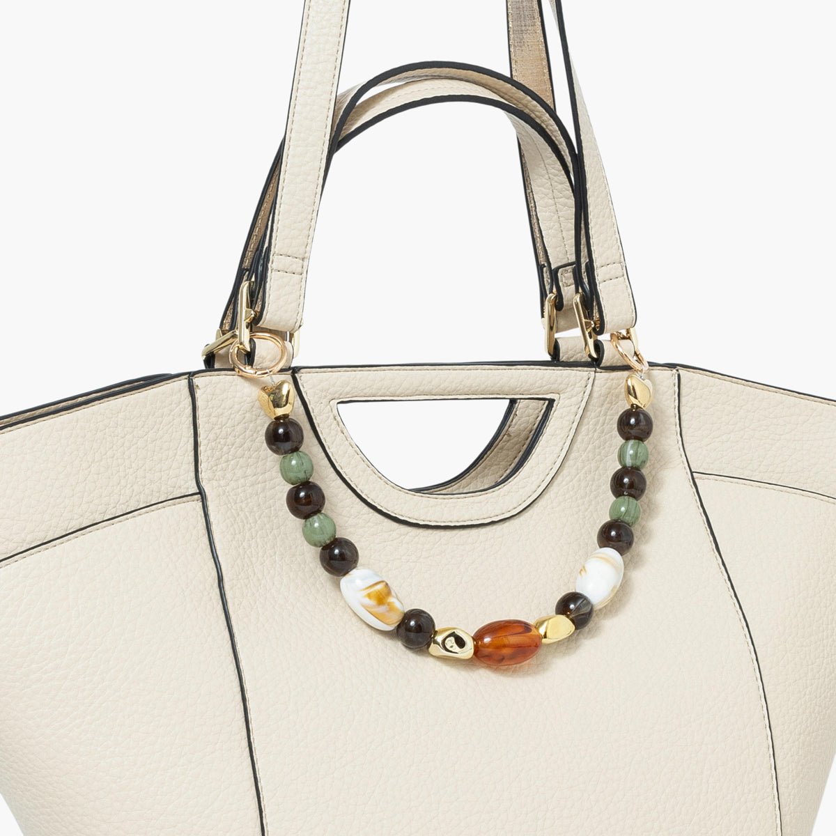 Grand sac shopper Stefie ivoire, LOLLIPOPS