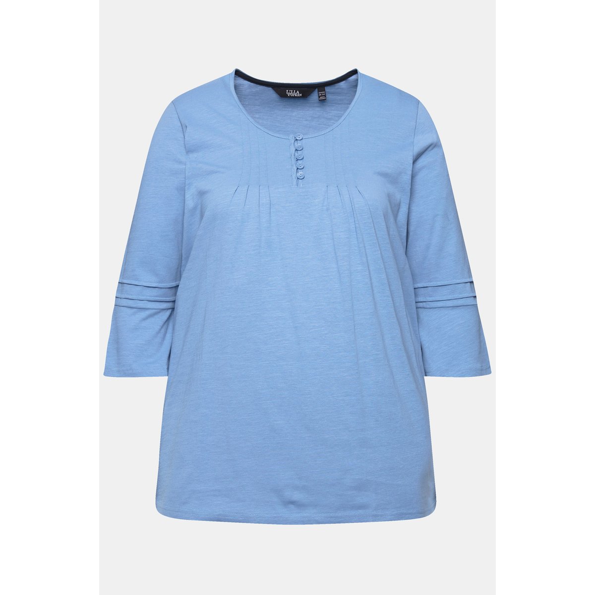 T-shirt à plis fantaisie bleuet clair, ULLA POPKEN