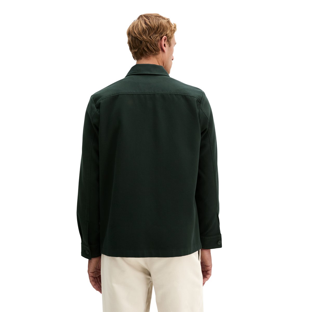 Surchemise en twill de coton bio double épaisseur bleu, MARC O'POLO