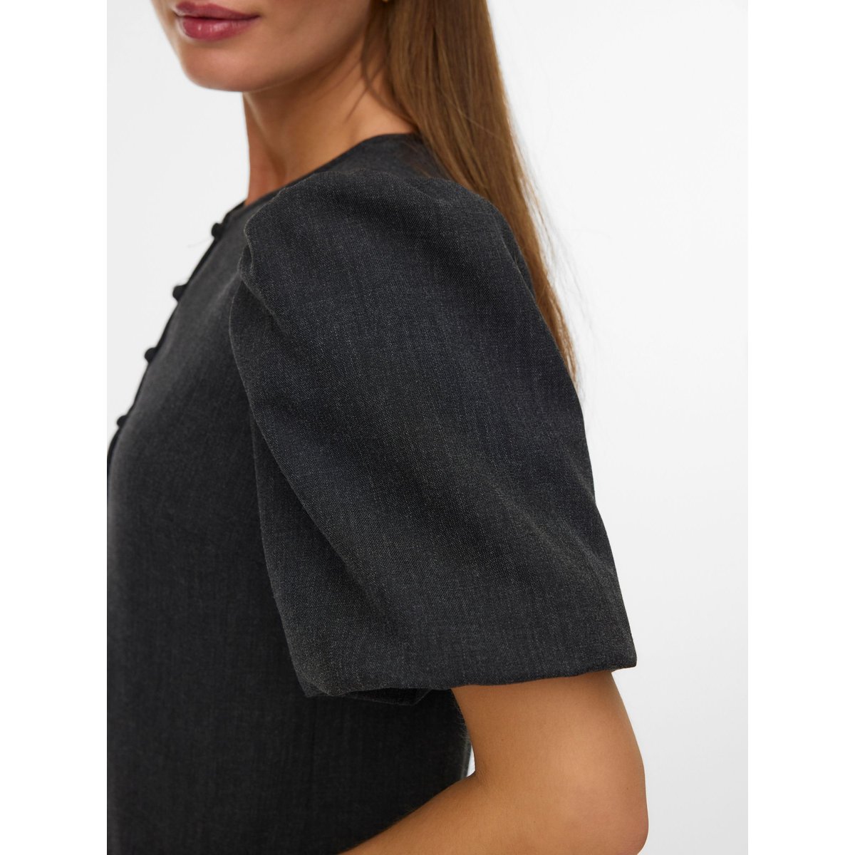 Chemise dark grey melange, VERO MODA