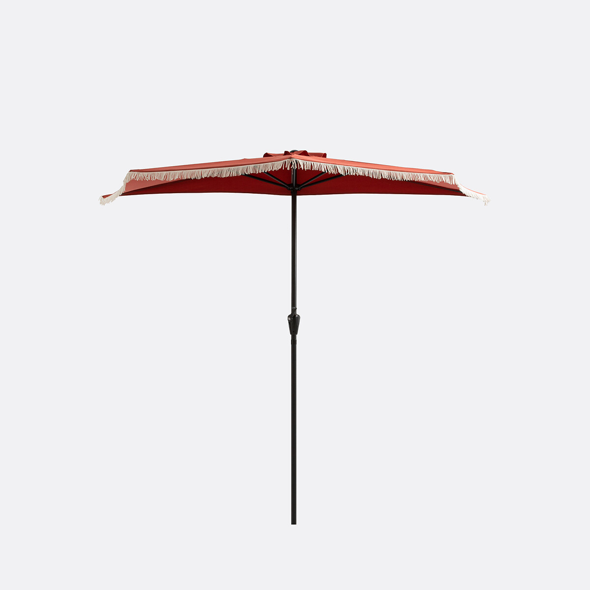 Demi-parasol de balcon à franges Medio terracotta, LA REDOUTE INTERIEURS