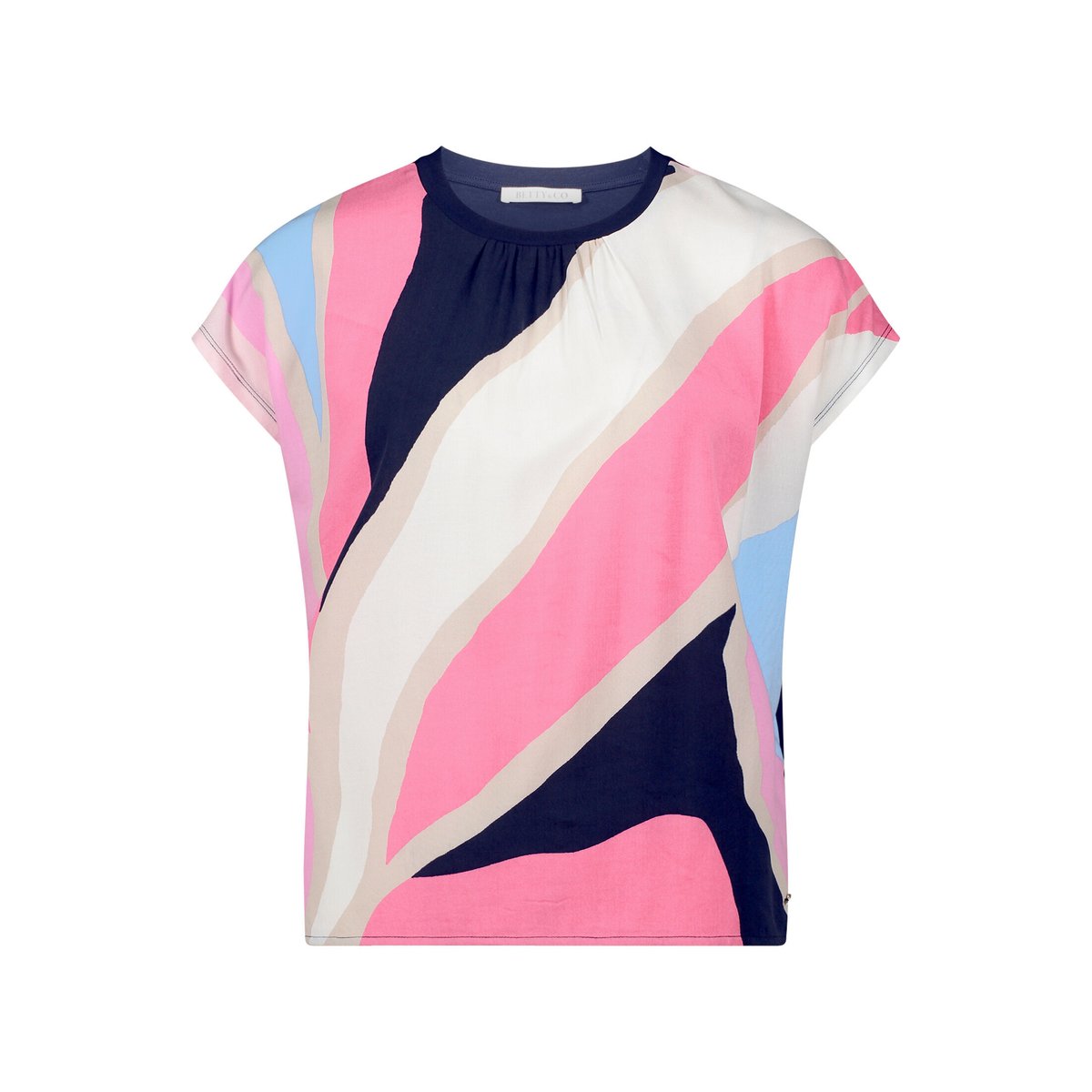 T-shirt patchwork à fronce rosé/pink, BETTY & CO
