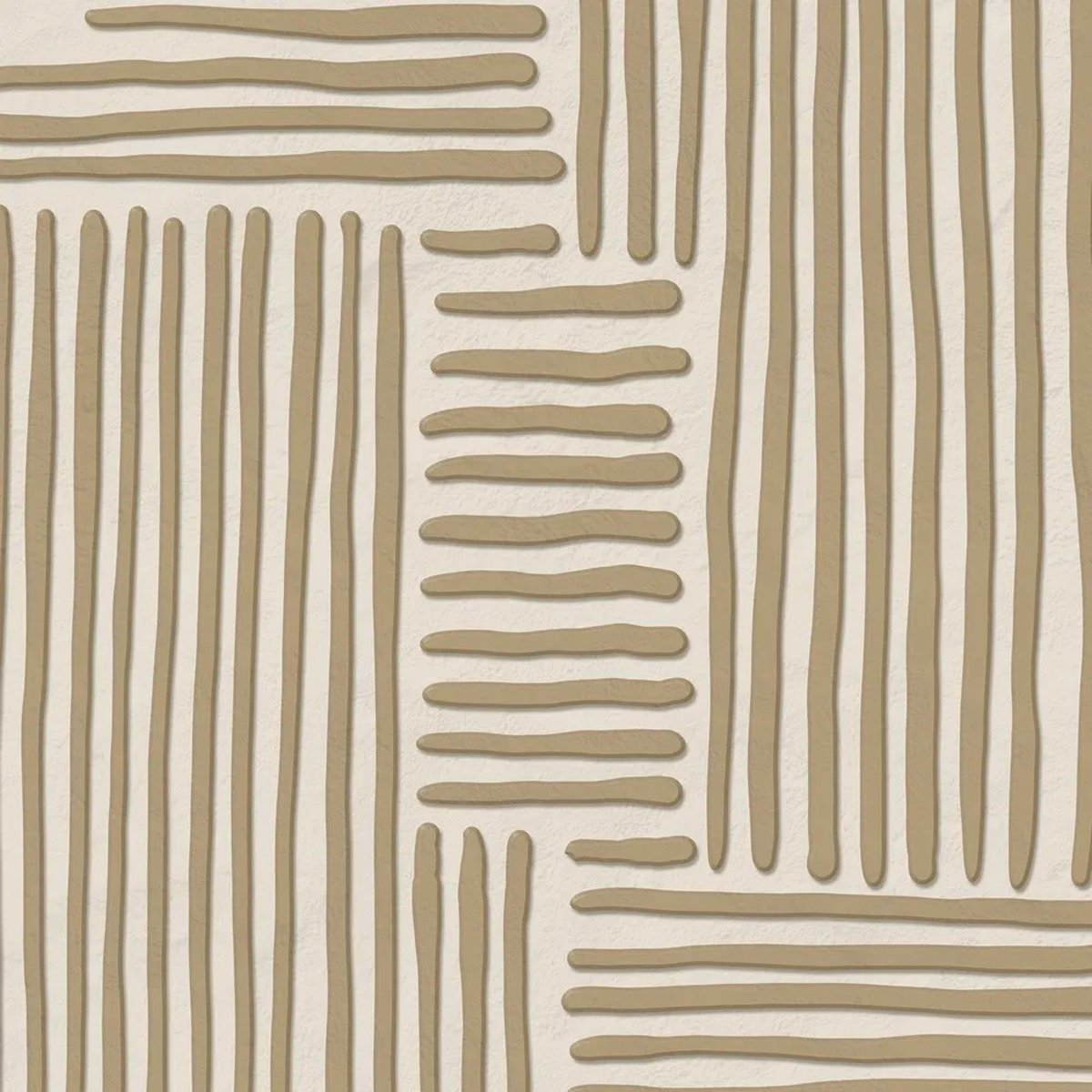 Set de 2 tableaux décoratifs en relief 50x3.5x70cm beige, WADIGA