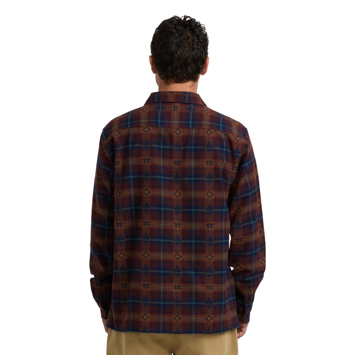 Chemise manches longues OFFSHORE JACQUARD FLANNEL violet wine, BILLABONG