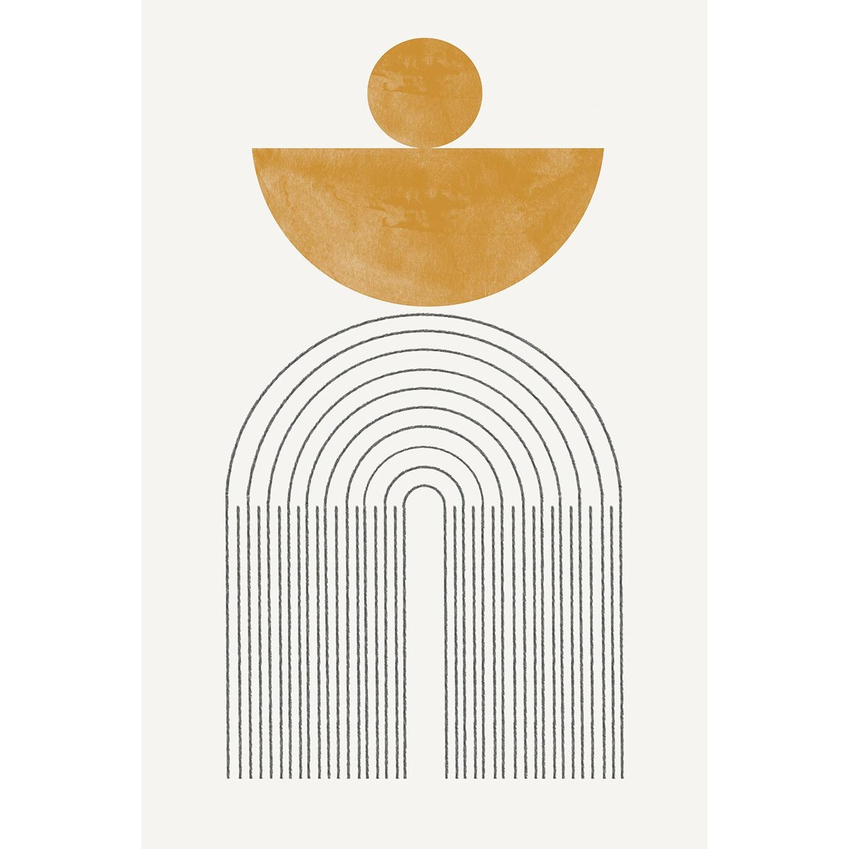 Tableau geometrique composition no 7 toile imprimée, HEXOA