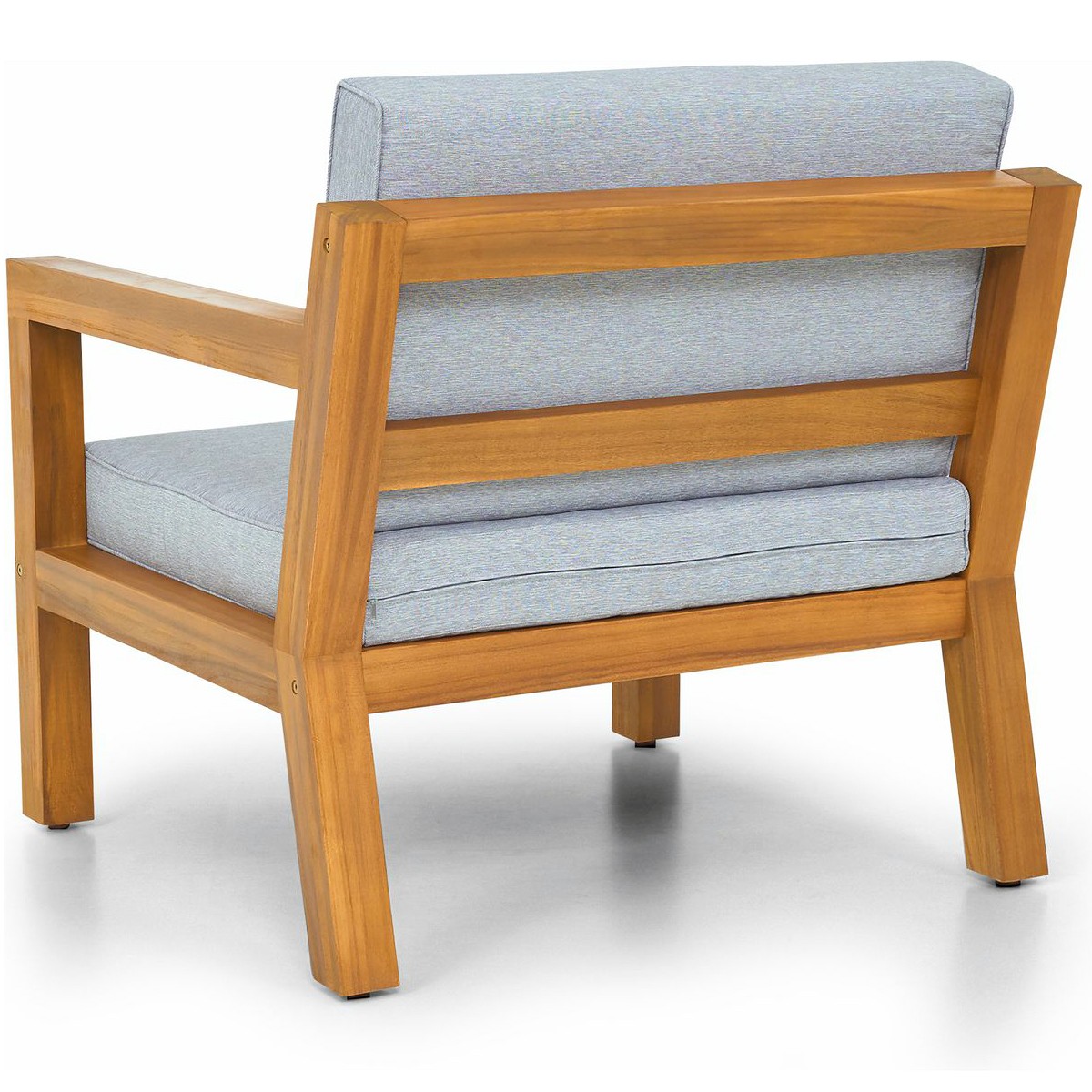 Fauteuil de jardin en bois FSC - PALAU gris chiné, HOMIFAB