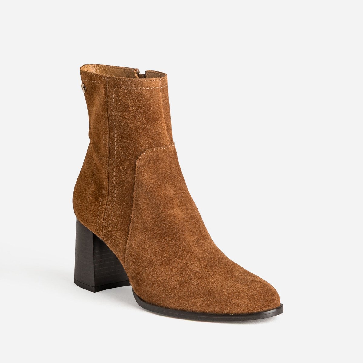 Boots À Talon en cuir CLEYA cognac, ERAM