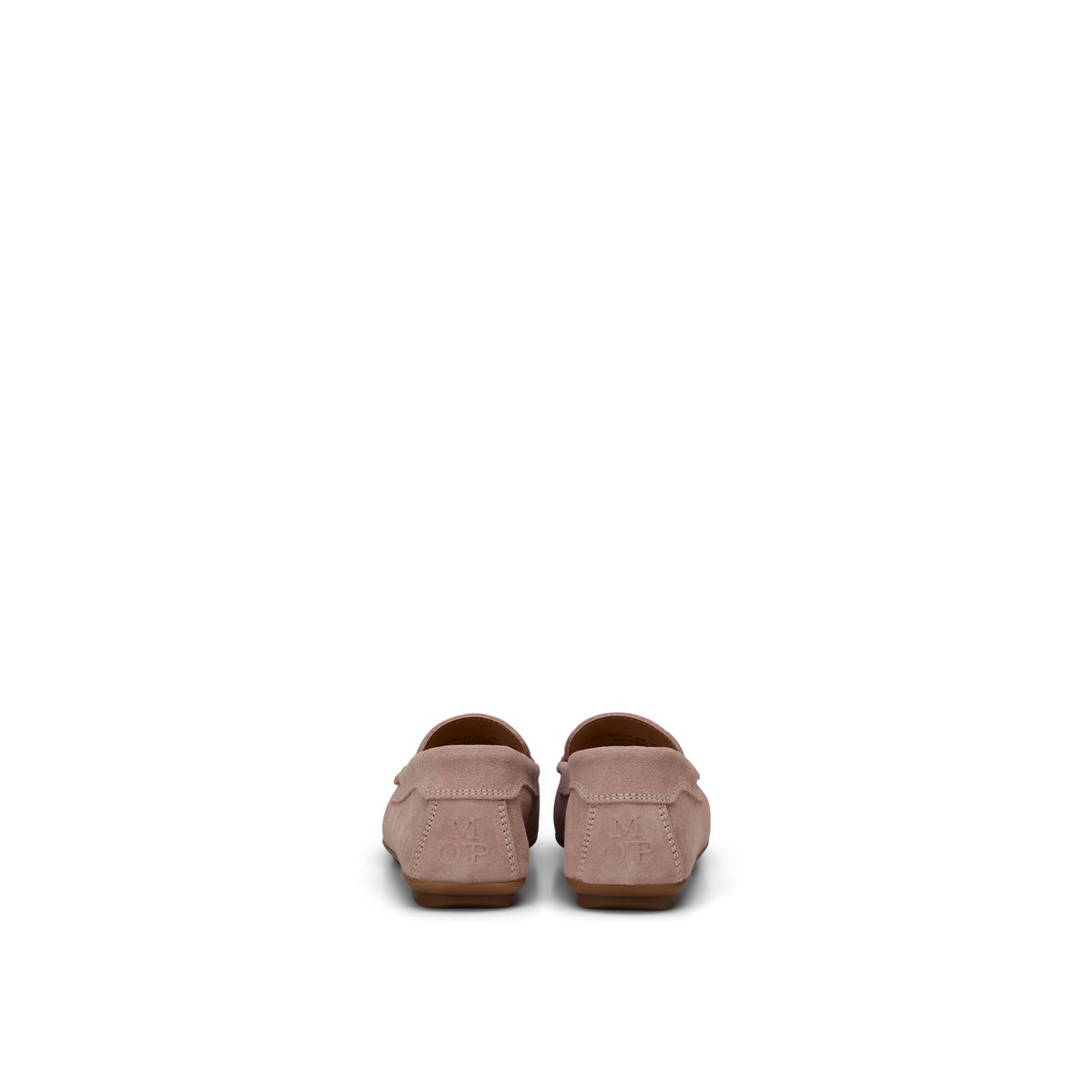 Mocassin modèle Selma en cuir de vachette velours rose, MARC O'POLO