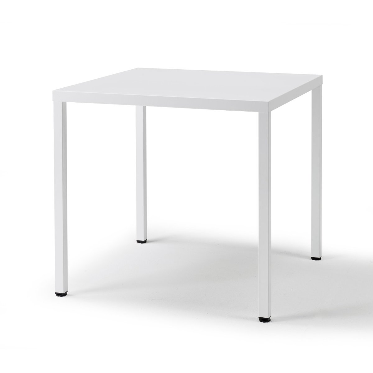Table de jardin carré en métal, L.80 blanc, SCAB DESIGN