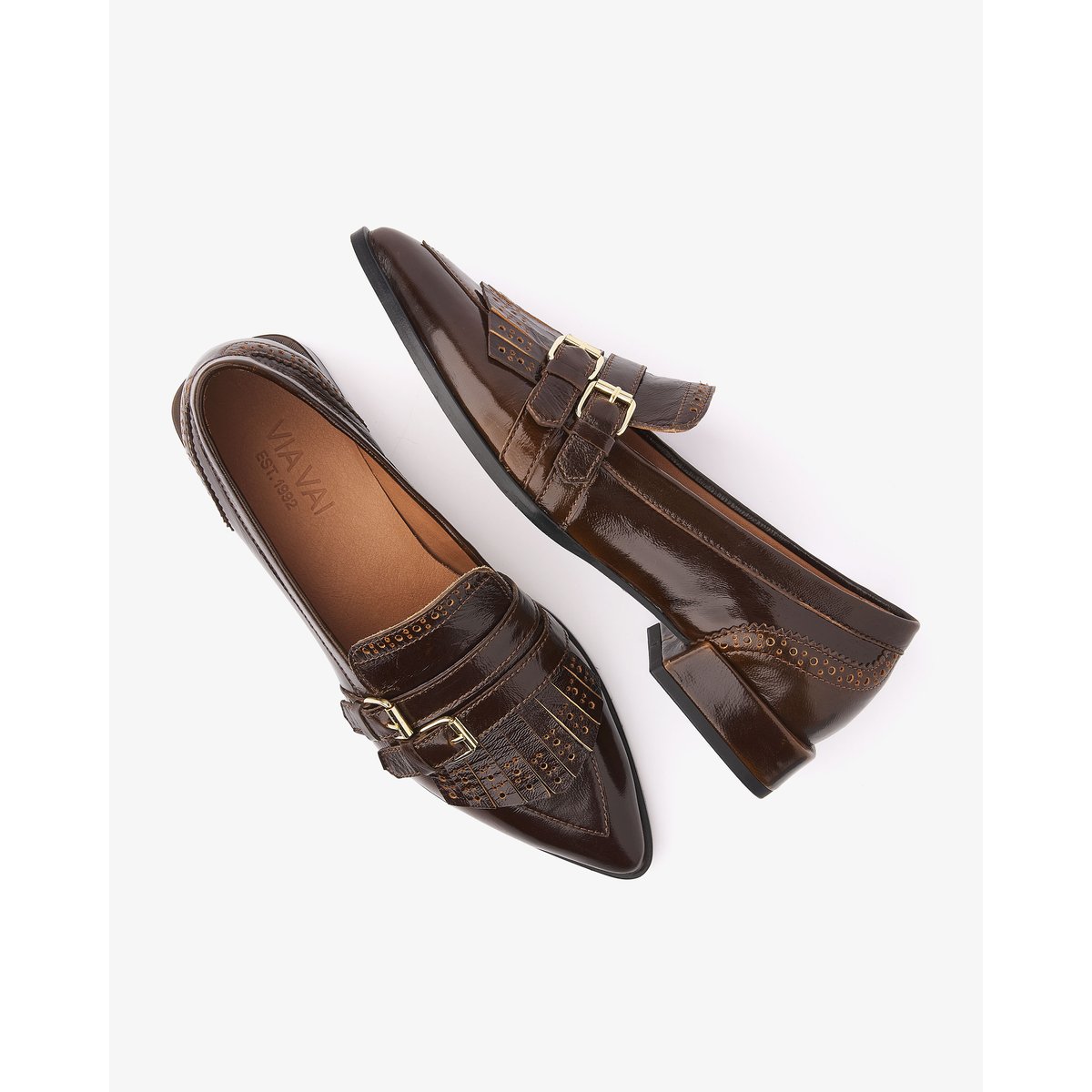 Mocassins JAZZ LUCY marron cognac, VIA VAI
