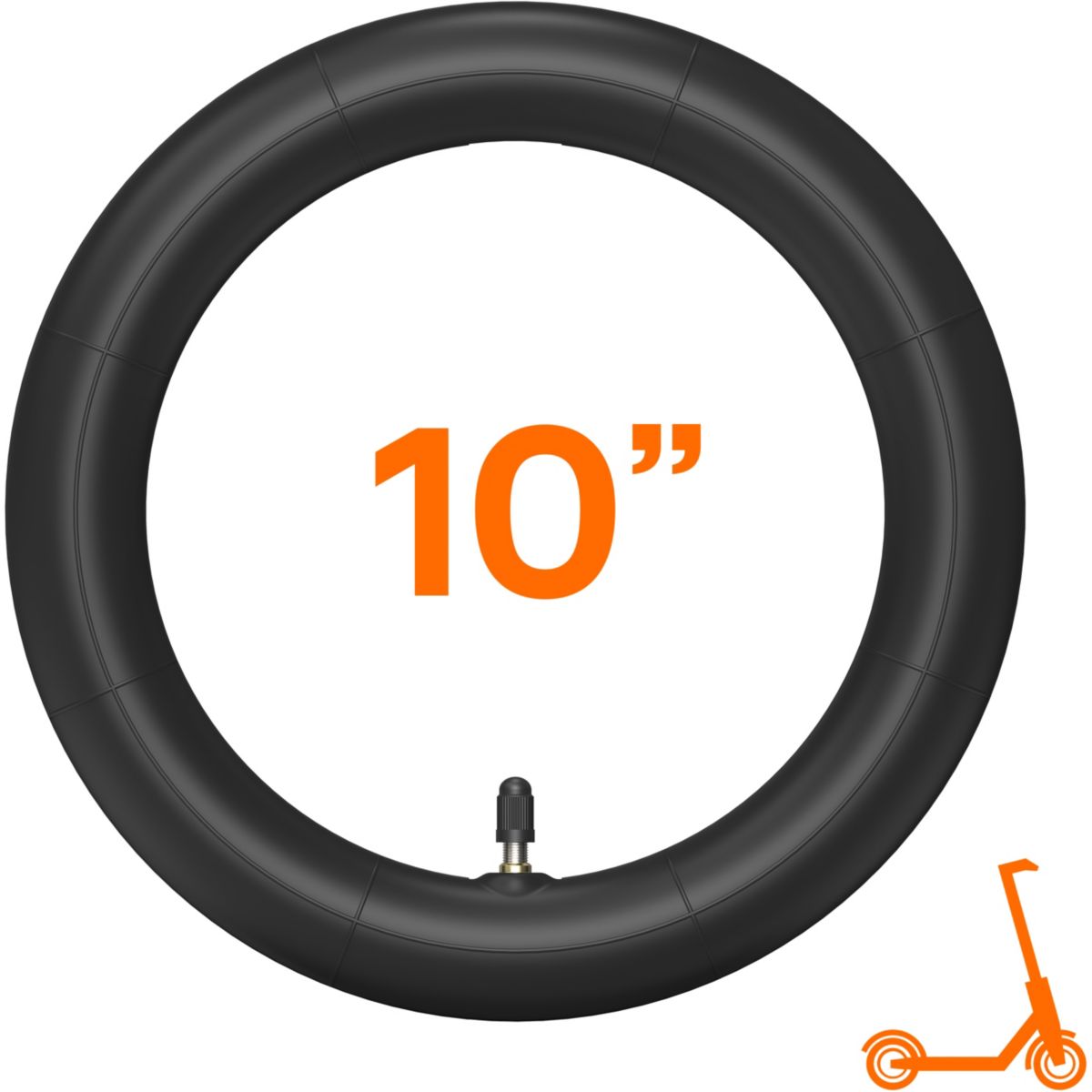 Chambre à air 10'' trottinette électrique noir, CASR