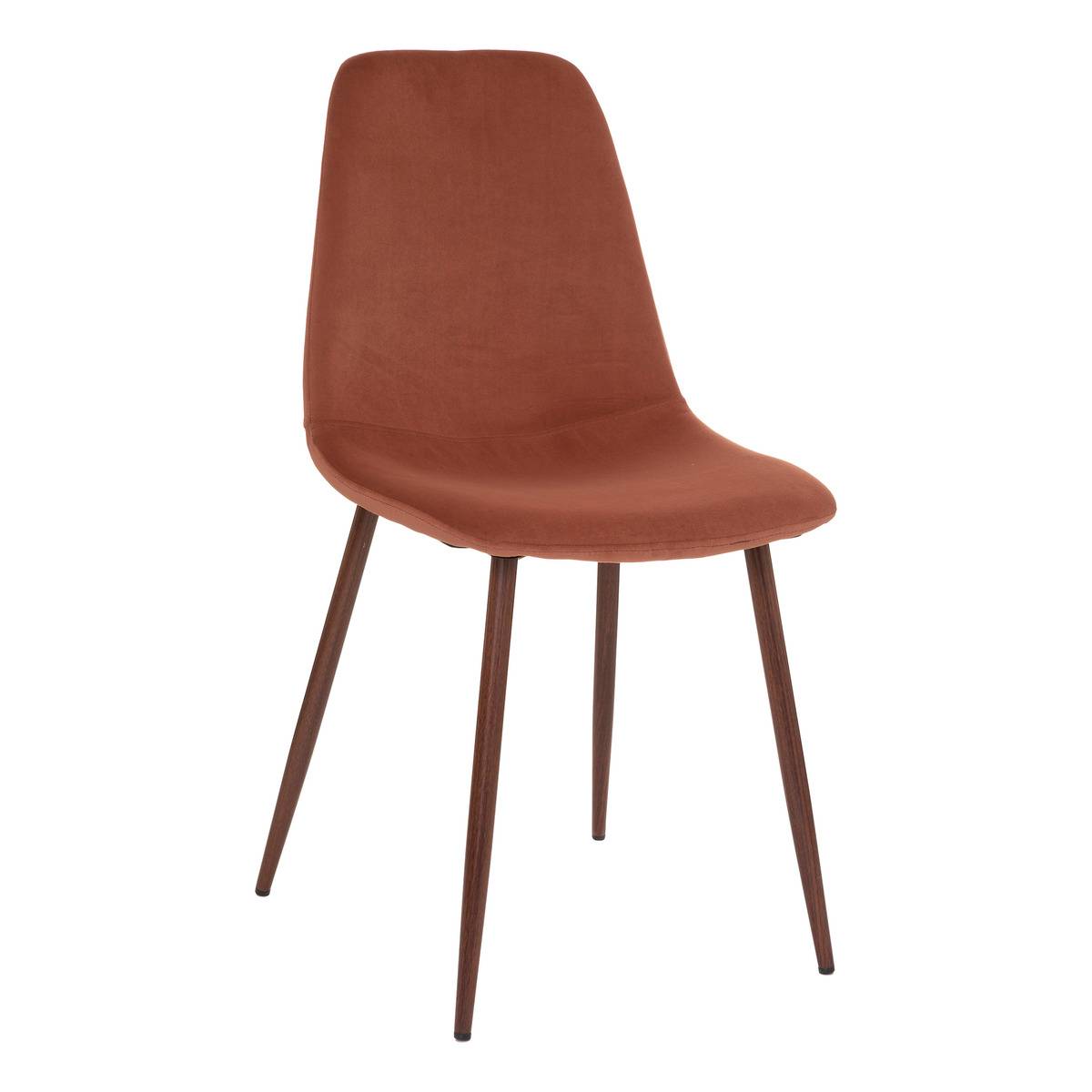 Chaise design scandinave ROKA terracotta, ATMOSPHERA