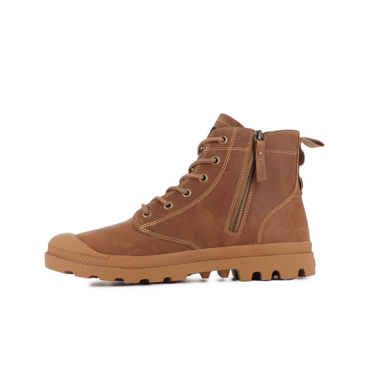 Boots en cuir PAMPA ZIP LTH LEGACY mahogany, PALLADIUM
