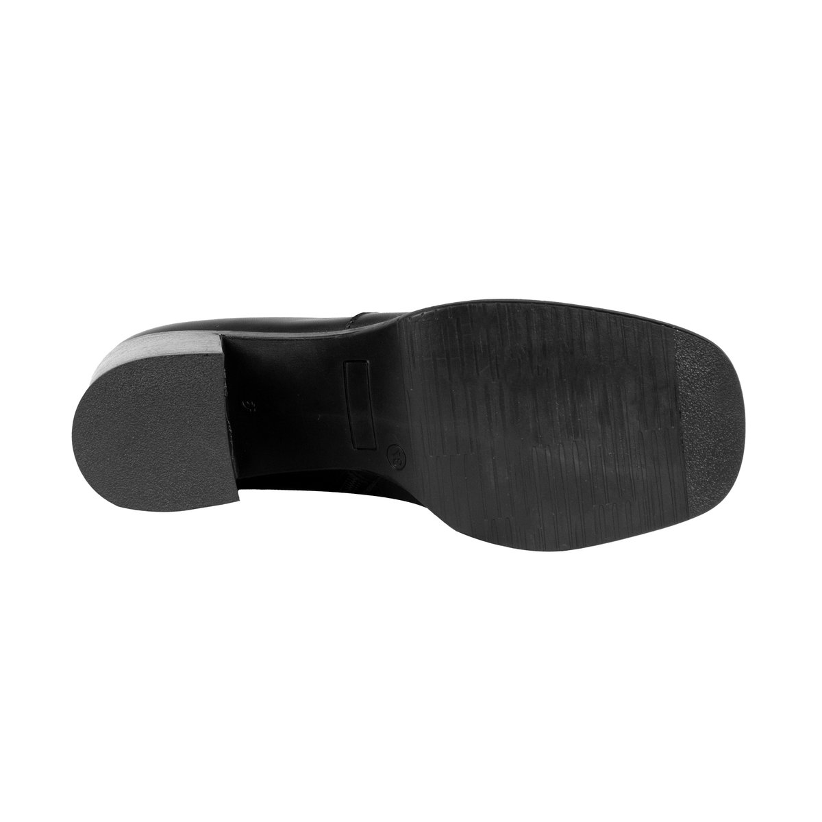 Bottines plateforme cuir noir, JULES & JENN