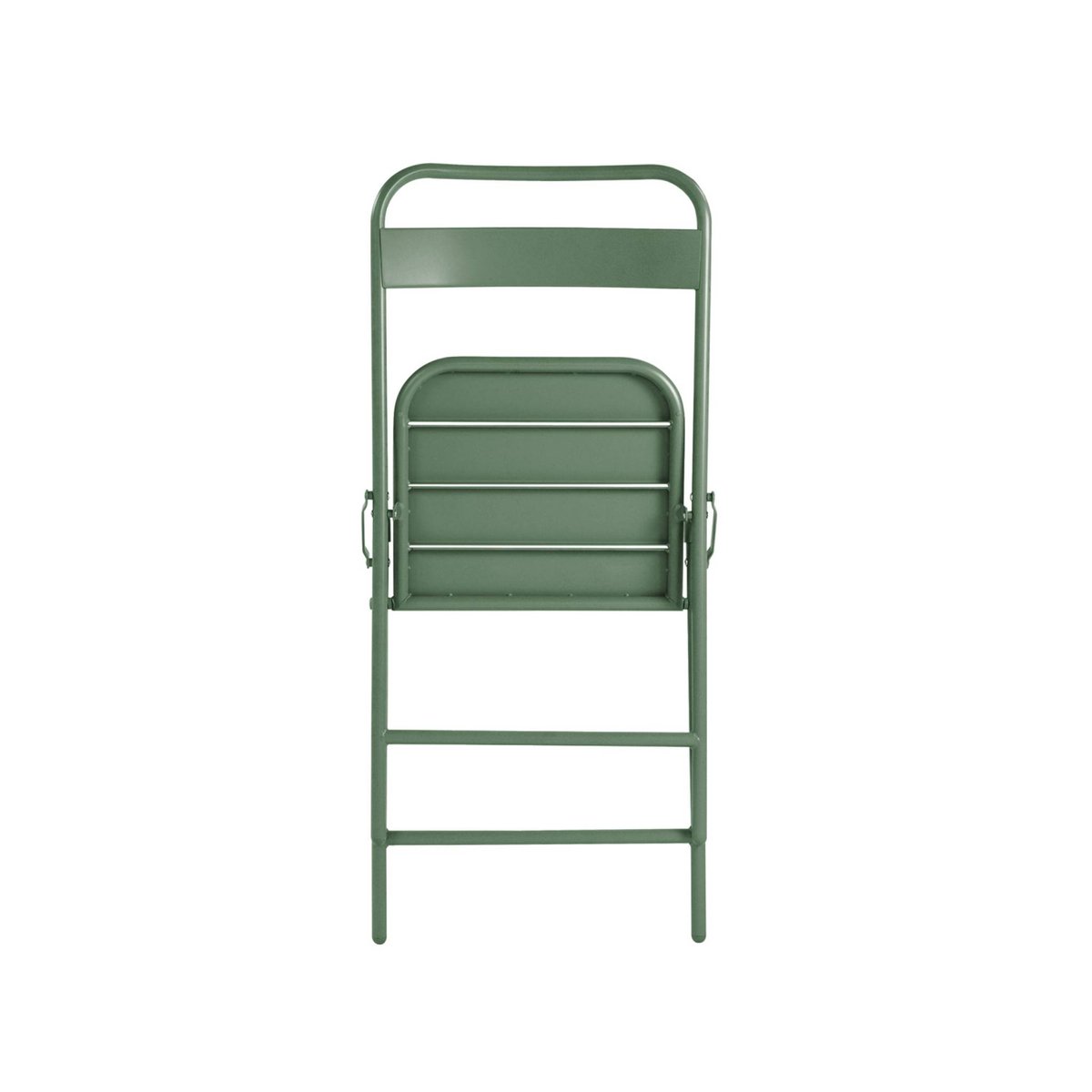 Chaise de jardin pliante acier (lot de 2) AMELIA vert, SWEEEK