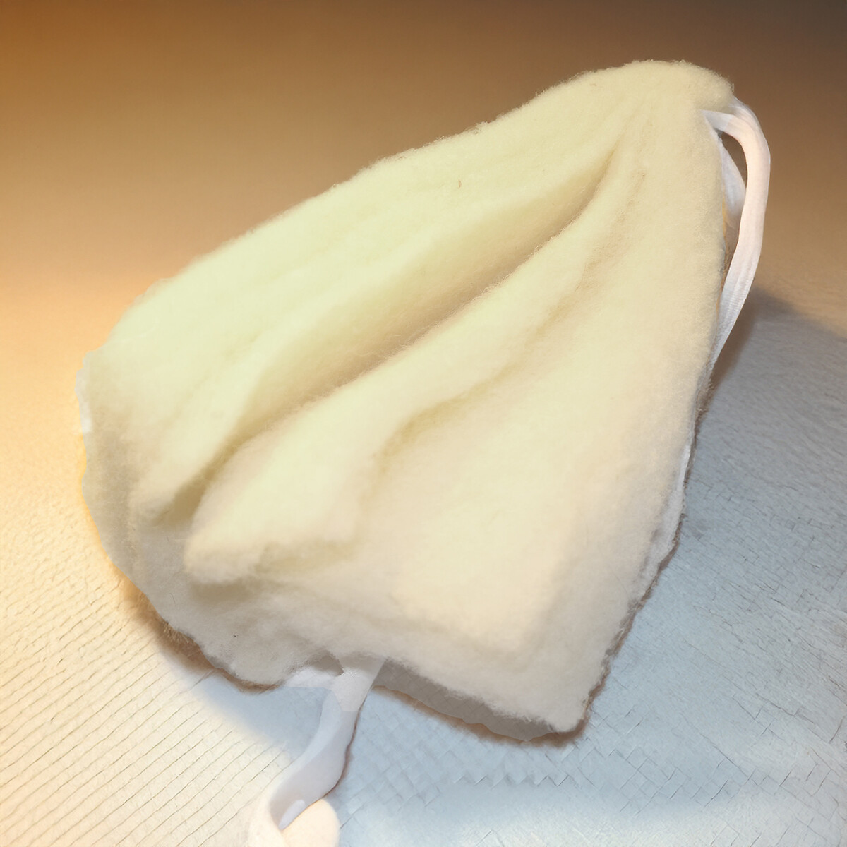 Couette en laine lavable et coton bio beige, EUROPE & NATURE
