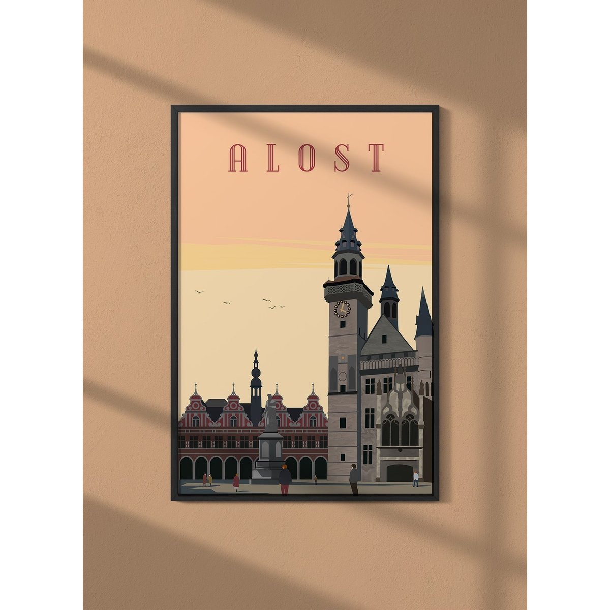 Affiche ville Alost blanc, L'AFFICHERIE