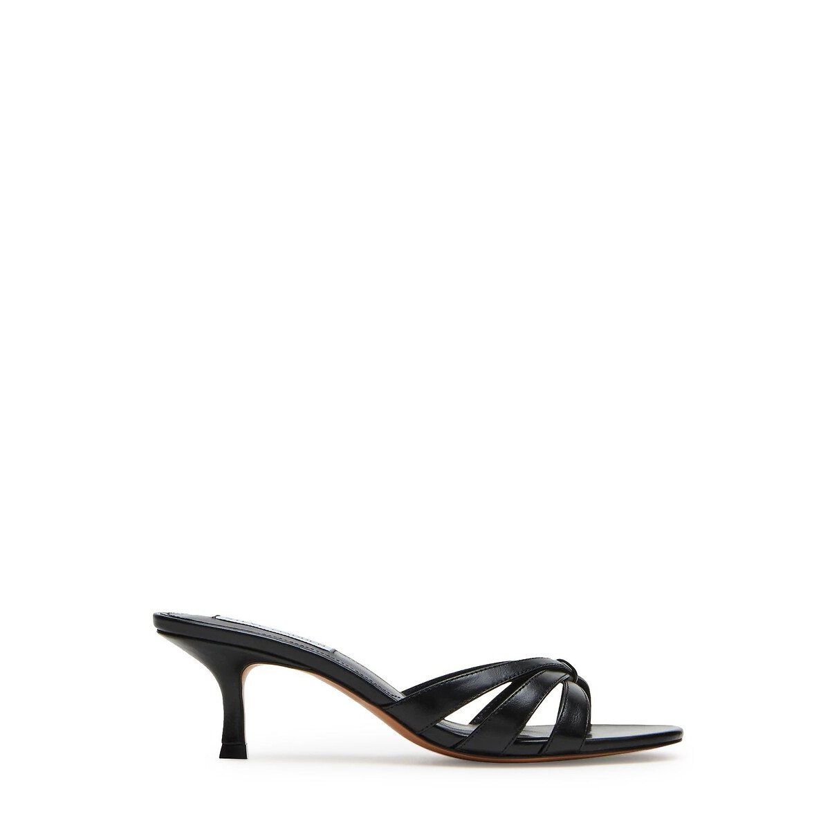 Leren muiltjes met teenstuk Cary zwart, STEVE MADDEN