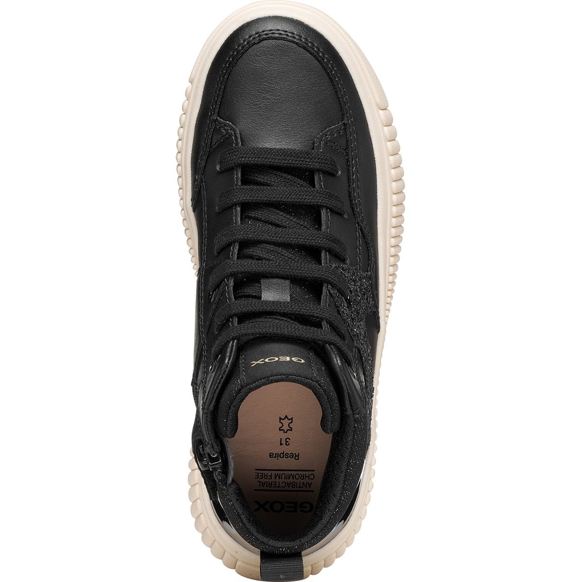 Baskets J LAQUINNY noir, GEOX