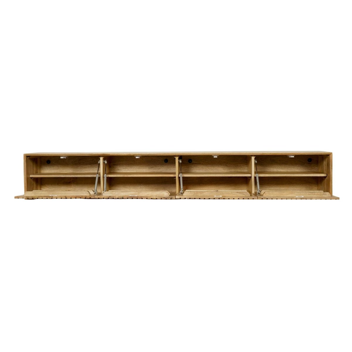Meuble TV suspendu 4 portes CORTINA bois, PIER IMPORT