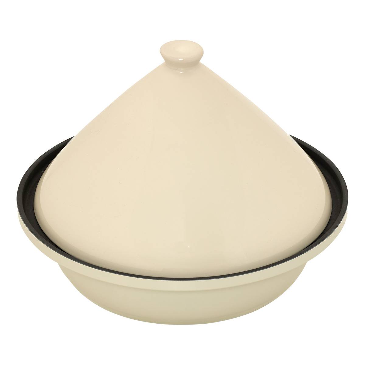 Tajine rond en grès MAGMA blanc, 5FIVE SIMPLY SMART