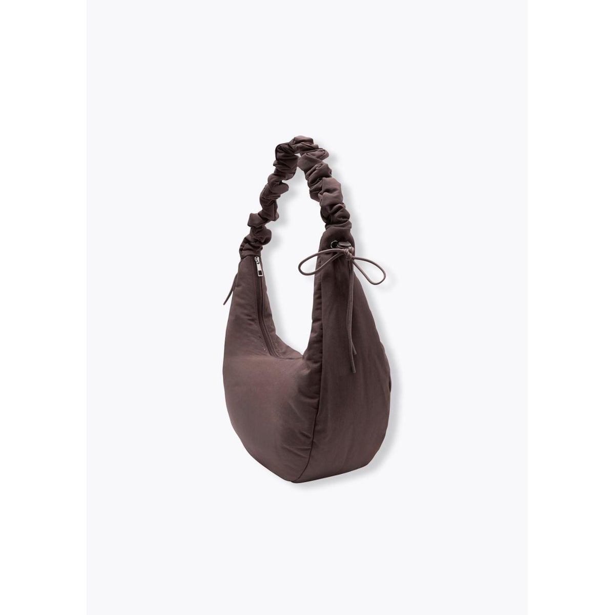 Sac demi-lune en toile marron, PROMOD