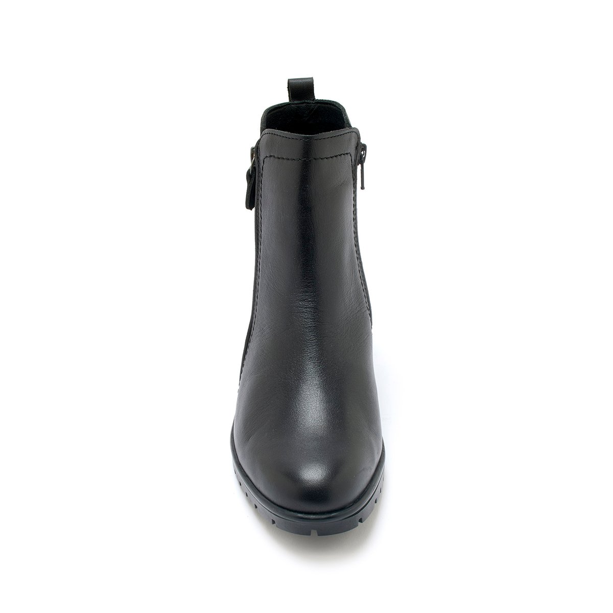 Boots dessus cuir noir, PEDICONFORT