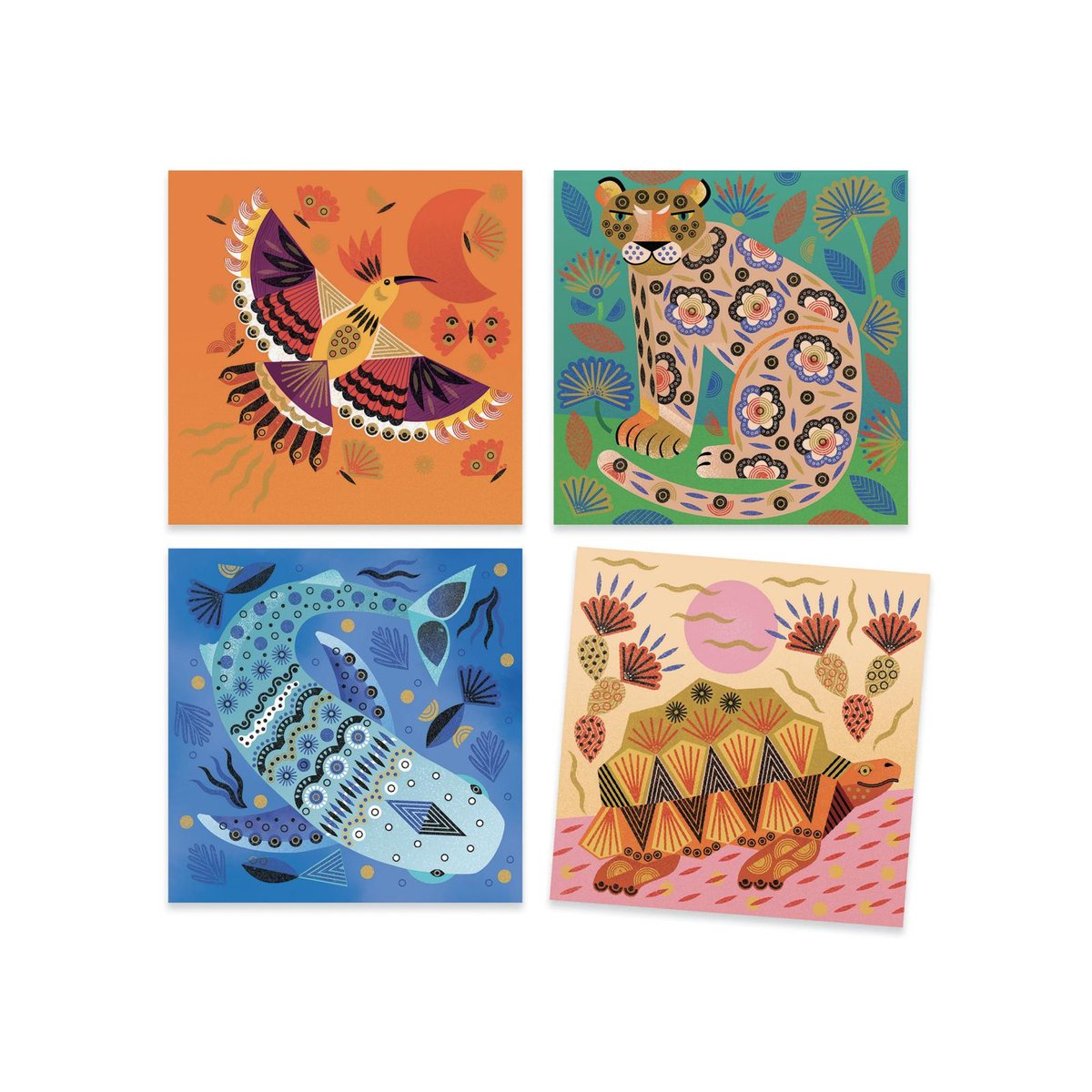 Tampons - Motifs et pelages multicolore, DJECO