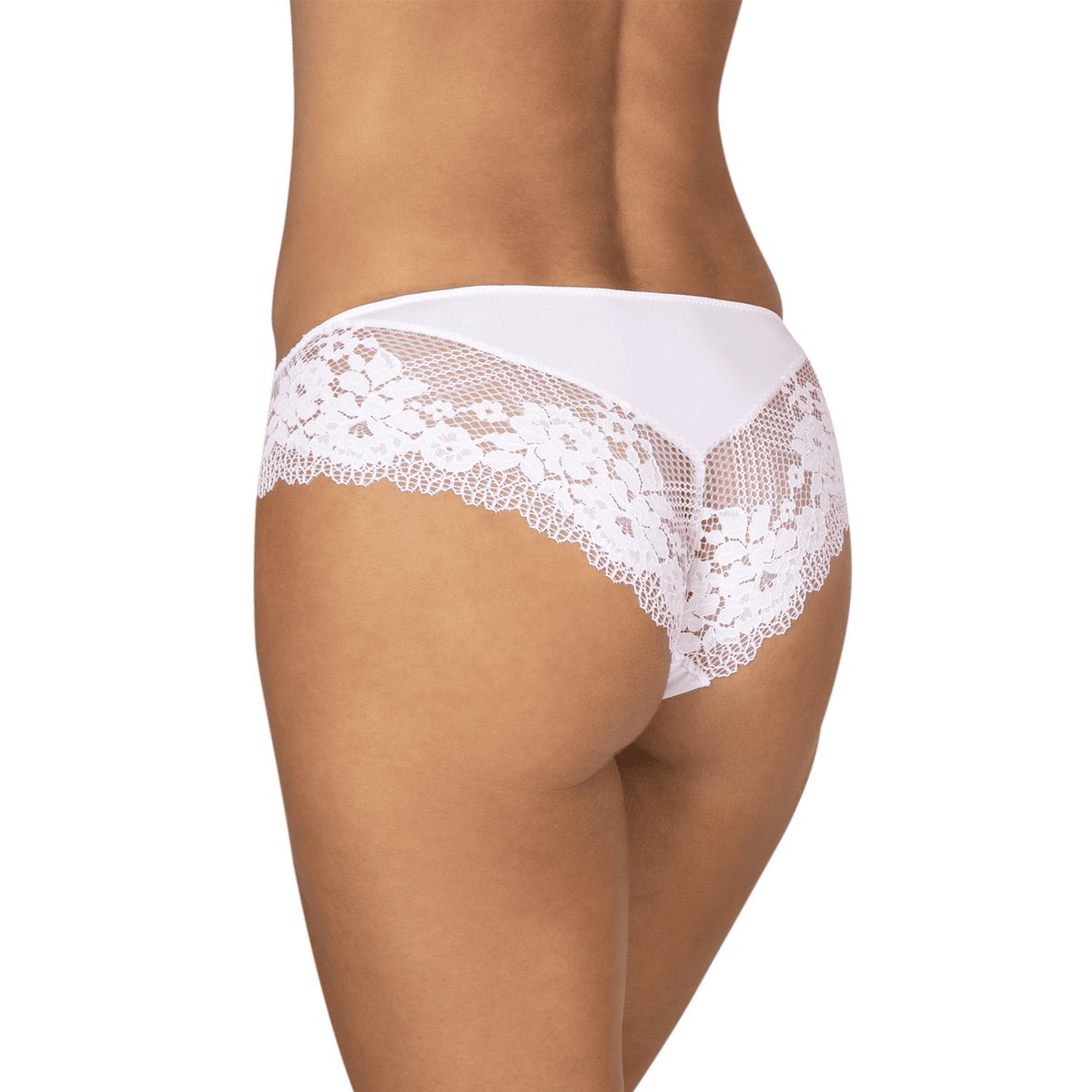 Slip RÉSILLE FLORALE blanc, WELL