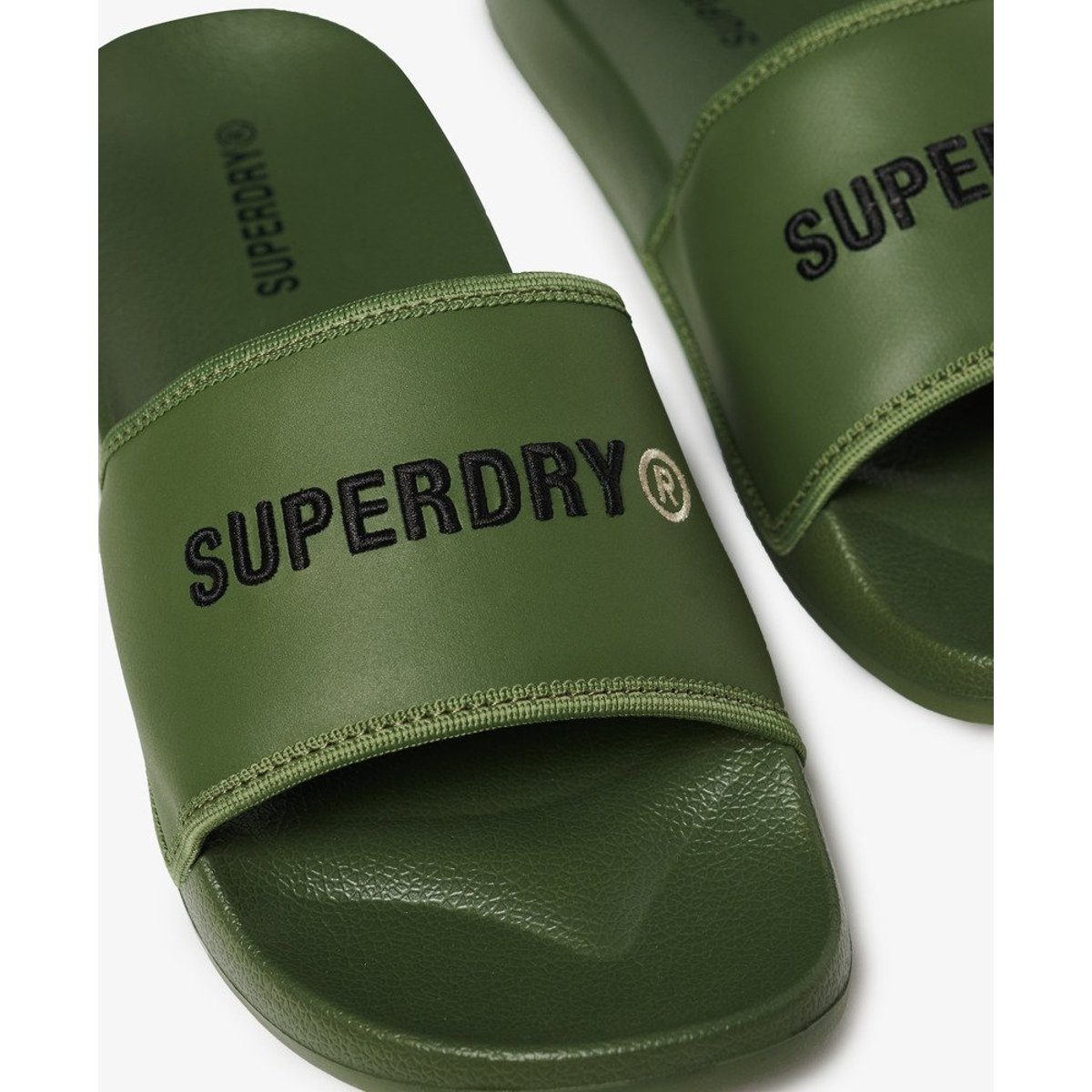 Claquettes Tarp Core vert olive kaki, SUPERDRY