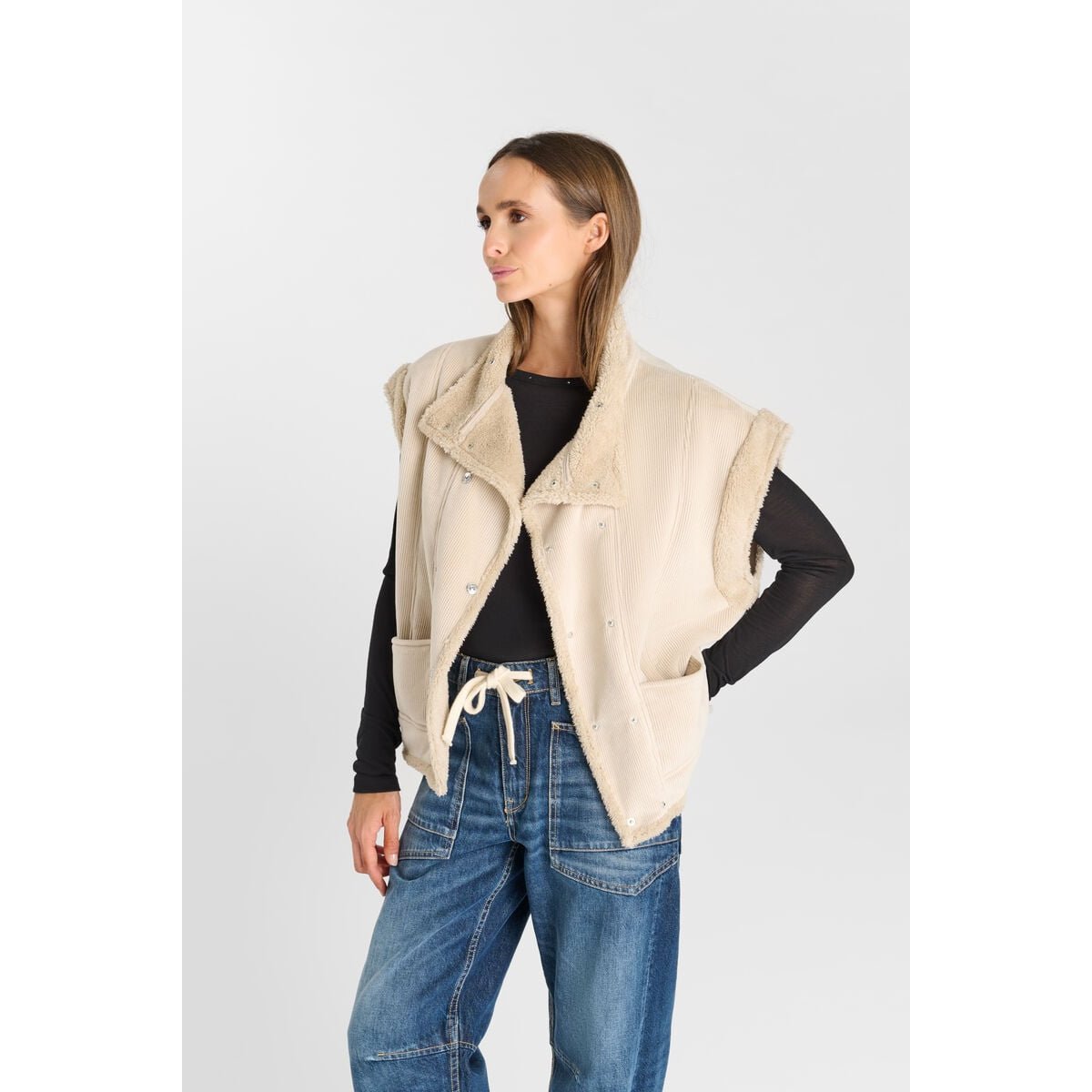 Veste sans manches MALIA ice cream, LE TEMPS DES CERISES
