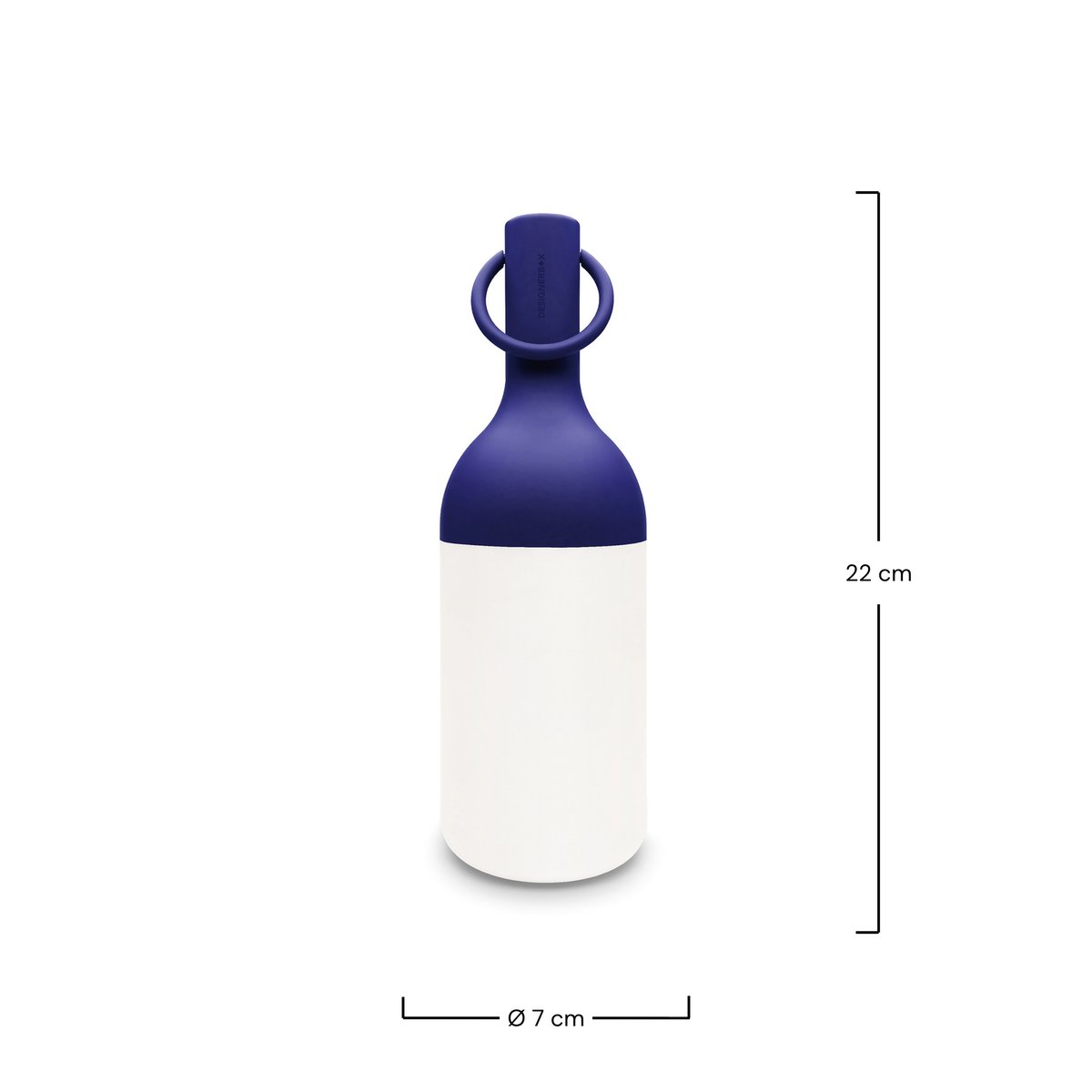 Petite lampe nomade en plastique - ELO blanc et bleu, MAISON PAVANE
