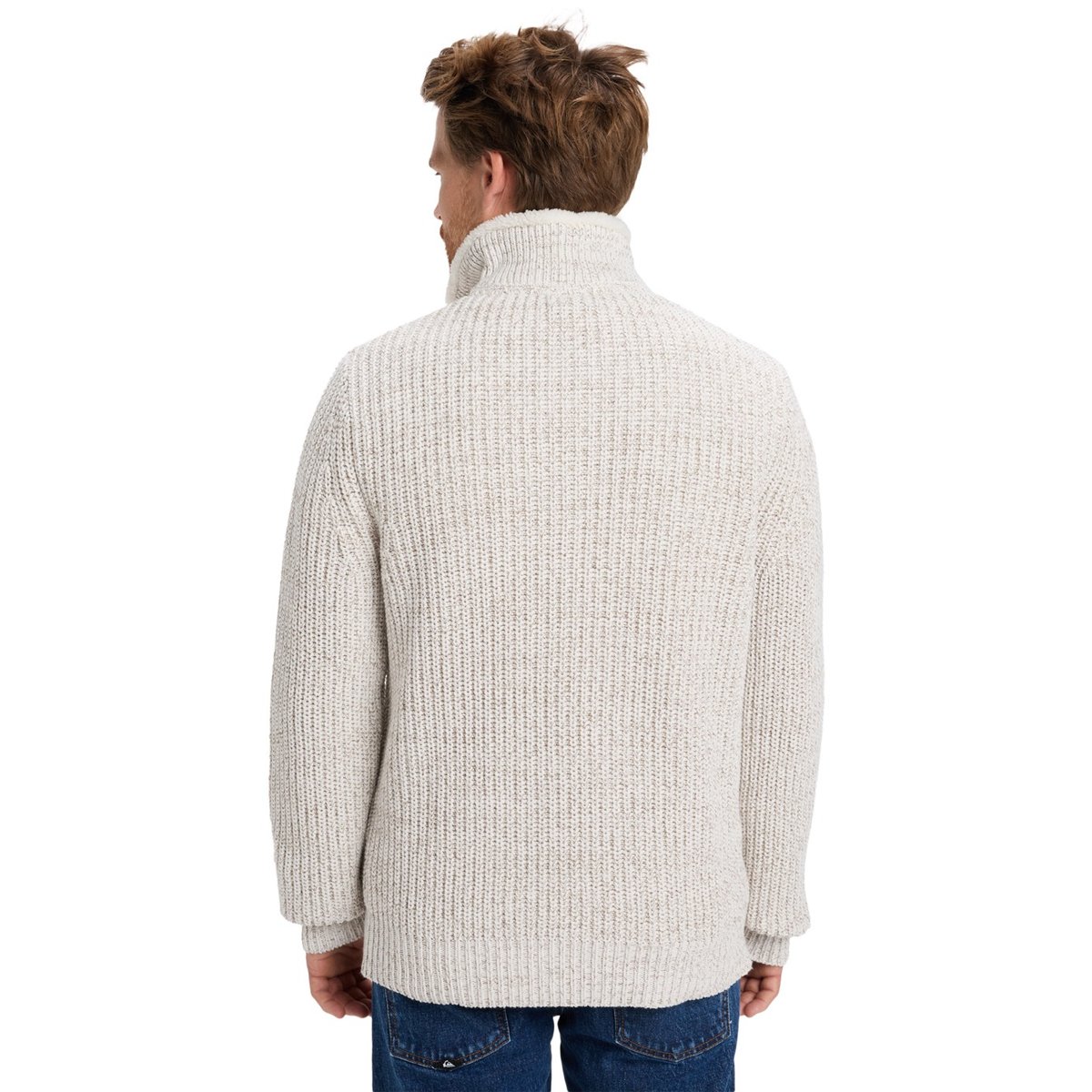 Pull BOULEVARD DES PLAGES blanc snow white heather, QUIKSILVER