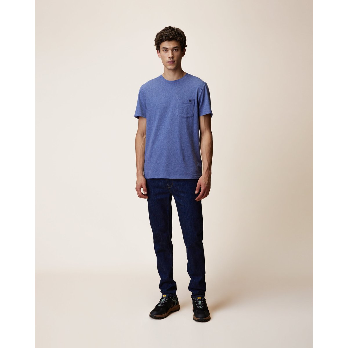 Jean denim brut stretch denim brut, FAGUO