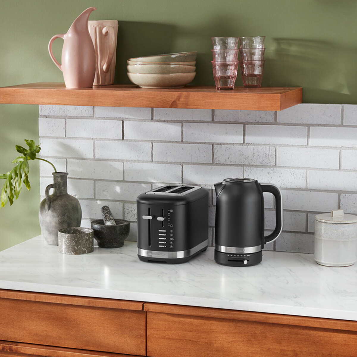 Breakfast Suite 2-Slice Toaster - 5KMT2109 black, KITCHENAID