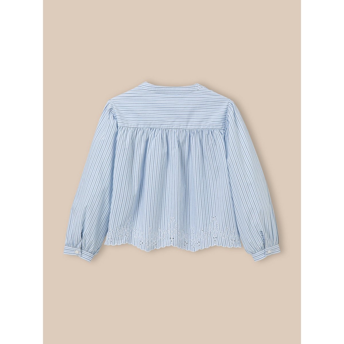 Chemise rayée - Collection junior rayure bleu/ecru, CYRILLUS