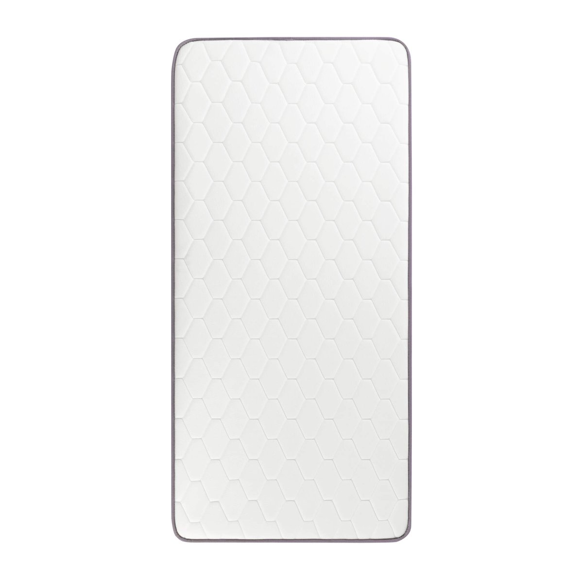 Ensemble matelas mousse POSITIVE LIT, sommier en kit déco et pieds blanc, MERINOS
