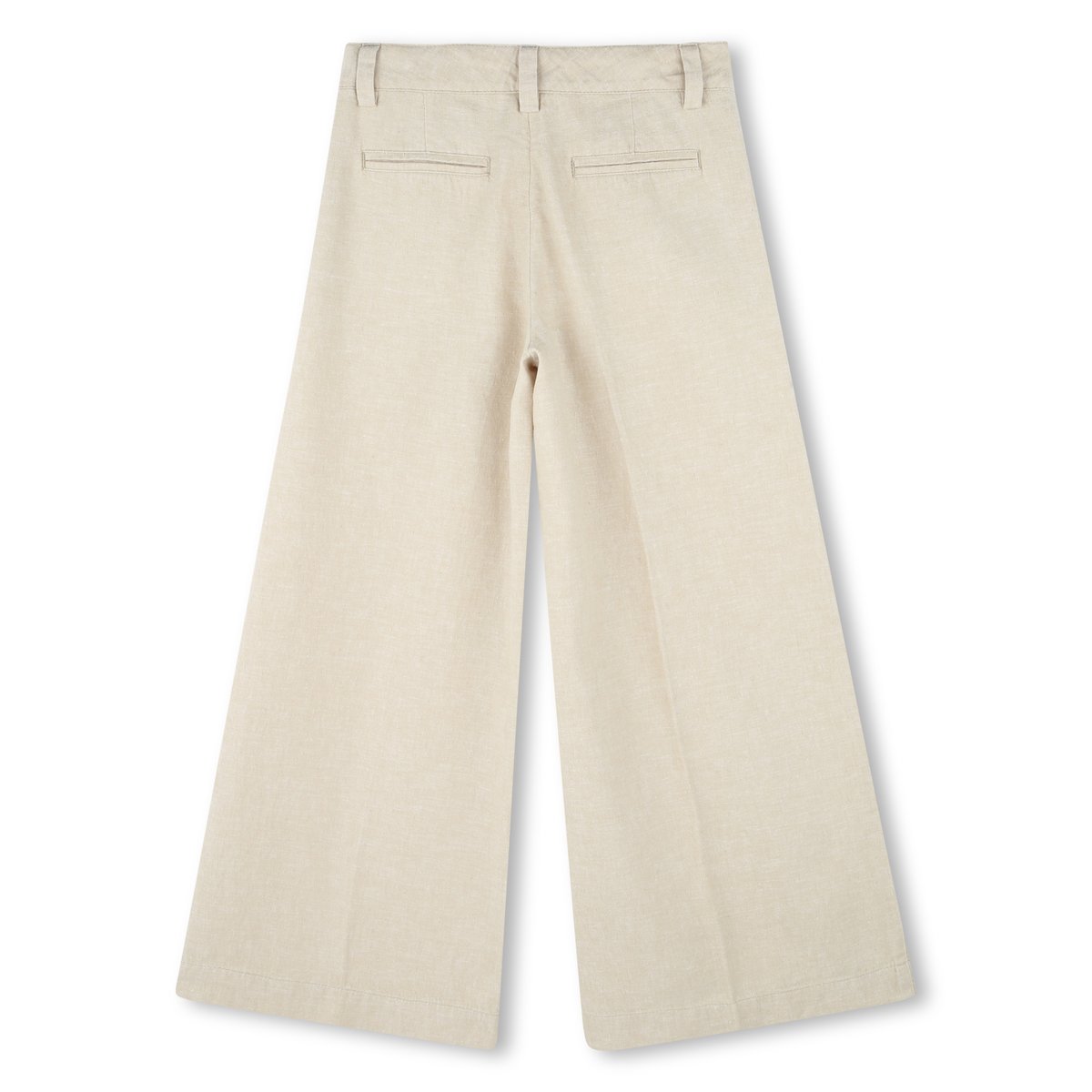 Pantalon en lin et coton sand, BOSS KIDSWEAR