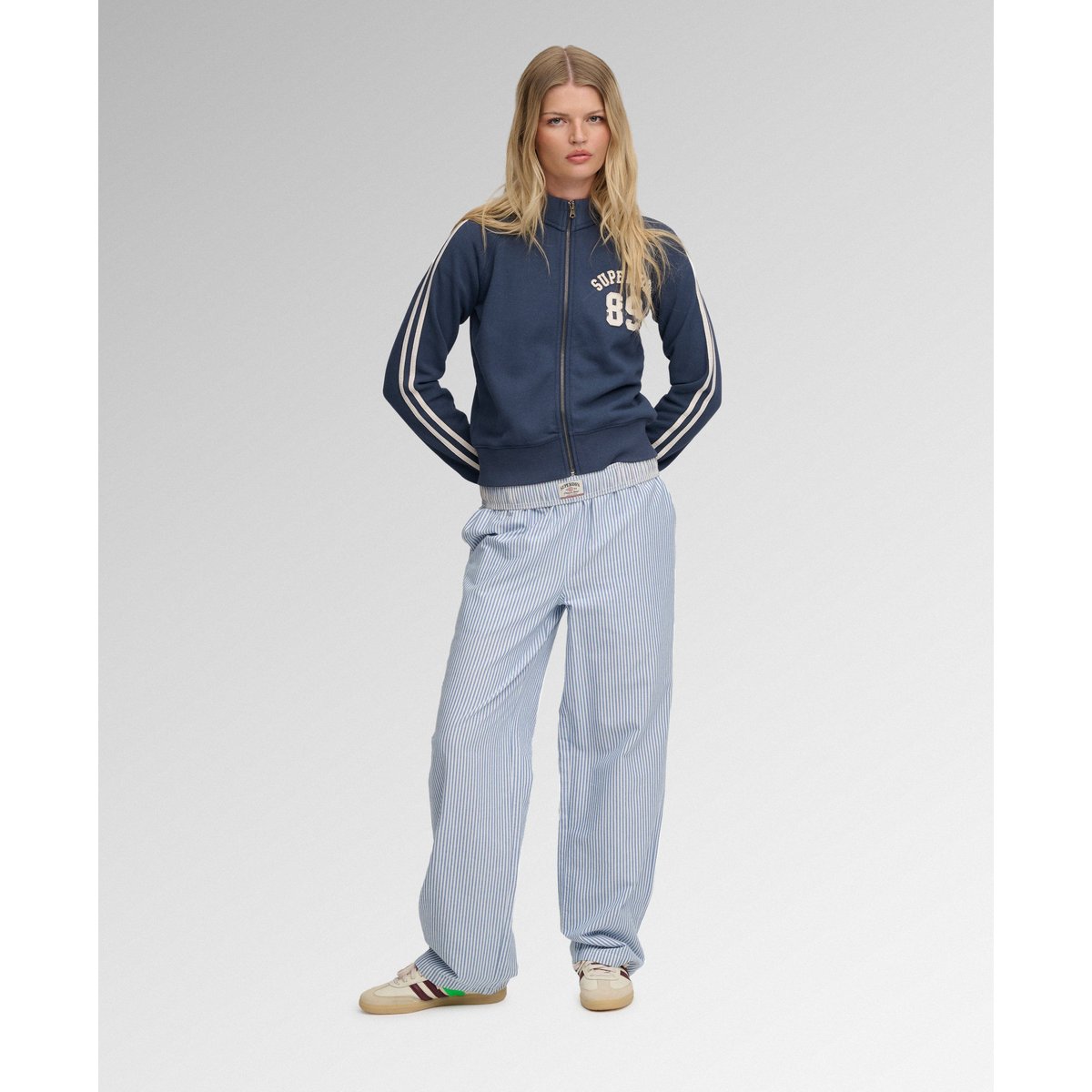 Veste de Survêtement Athletic Applique bleu marine standard, SUPERDRY