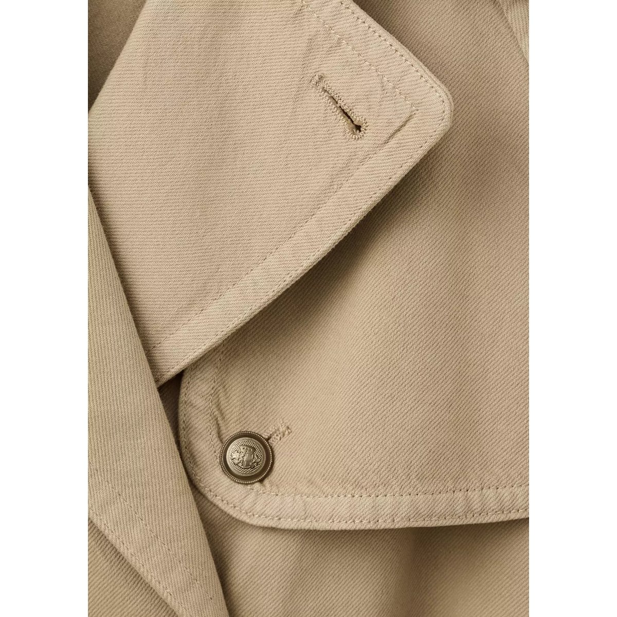 Trench cintré avec ceinture sable, MANGO