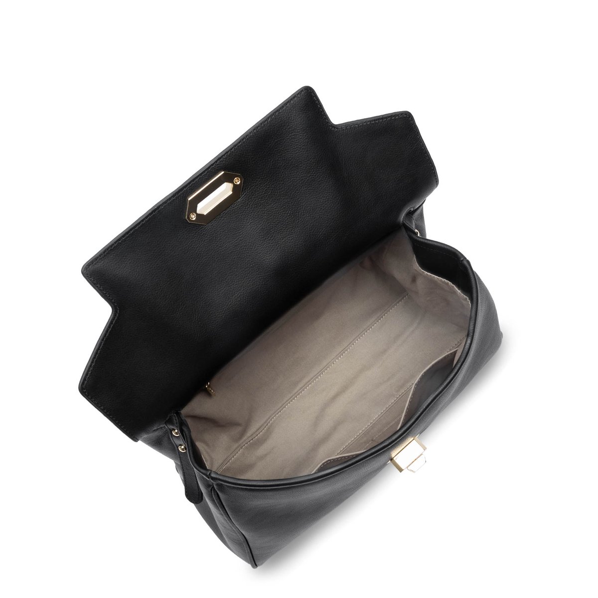 Grand sac cabas épaule MADEMOISELLE GRACE noir, LANCASTER