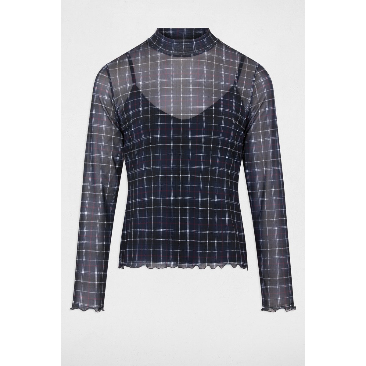 T-shirt cintré col rond multicolore, MORGAN