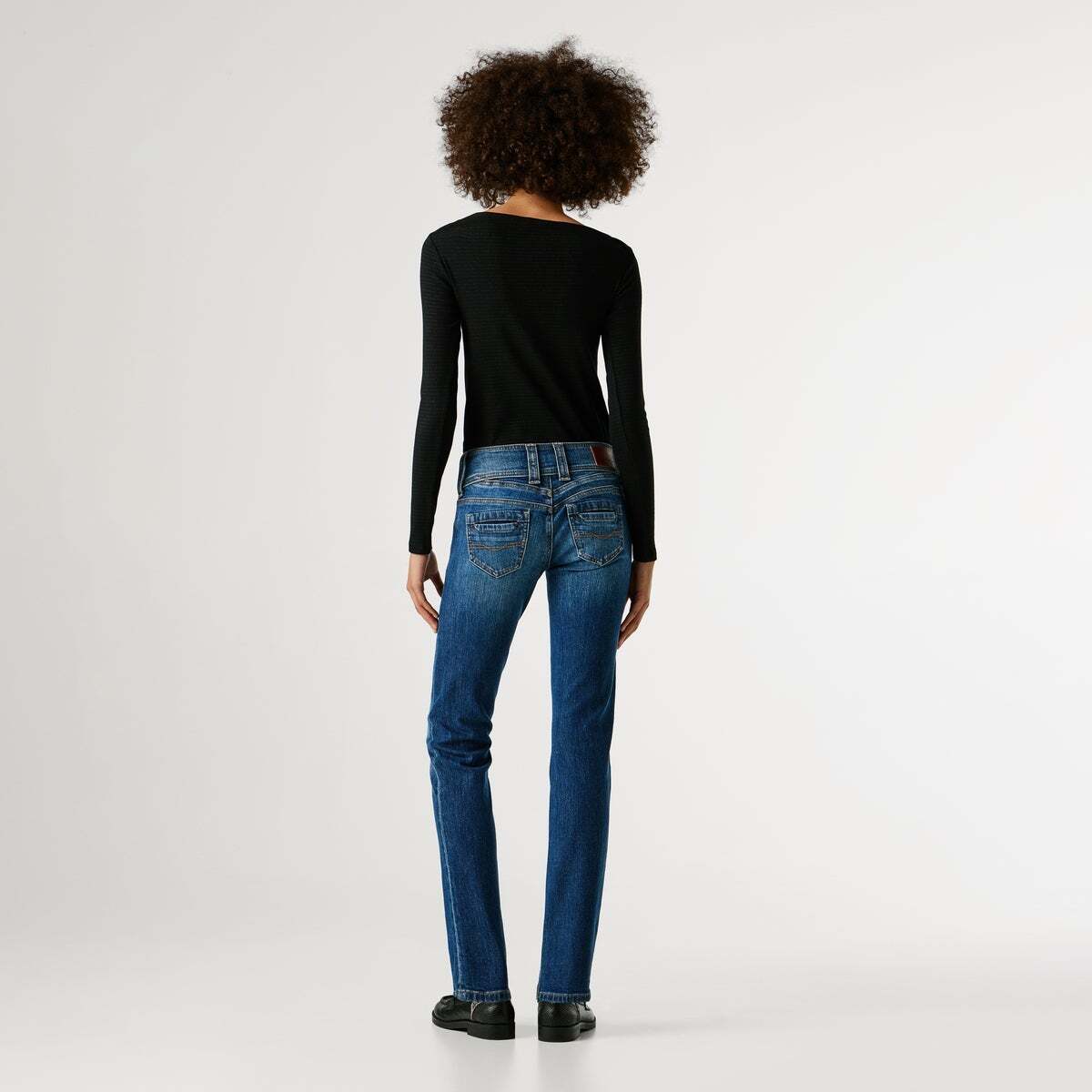 Iconic Gen - Jean Coupe Slim, Taille Moyenne authentique bleu royal, PEPE JEANS