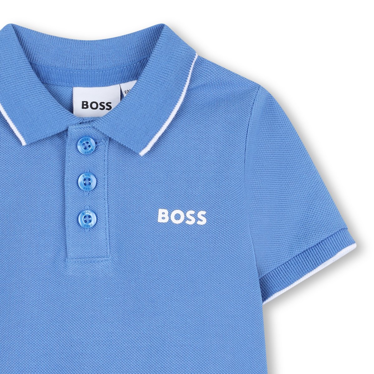 Polo à manches courtes girblue, BOSS KIDSWEAR