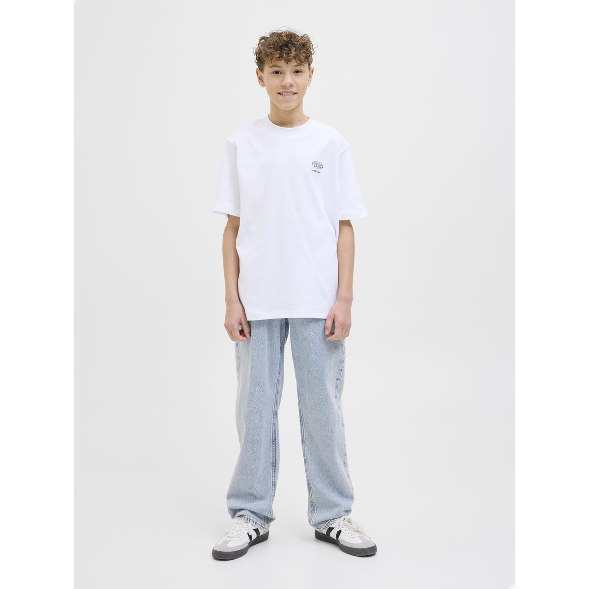 Jean Coupe Décontractée JJICHRIS JJORIGINAL AKM 160 SN JNR Jean coupe décontractée Junior blue denim, JACK & JONES JUNIOR