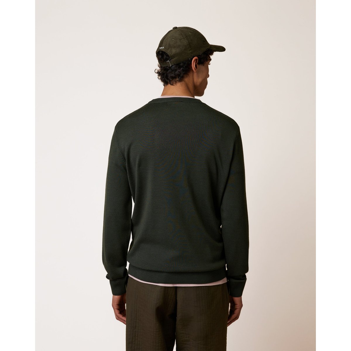 Pull en maille kaki, FAGUO