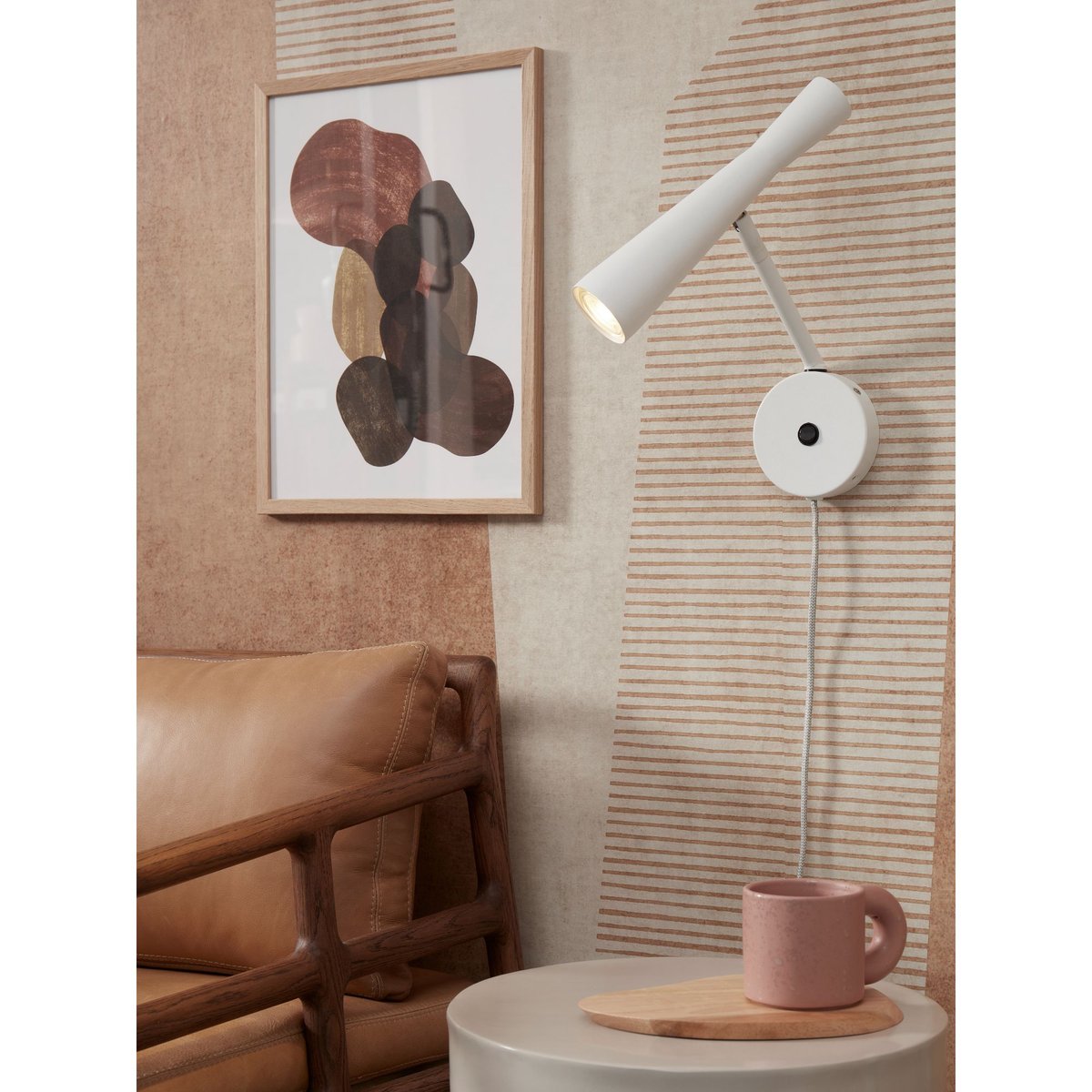 Lampe Murale Le fer BORDEAUX blanc, IT'S ABOUT ROMI